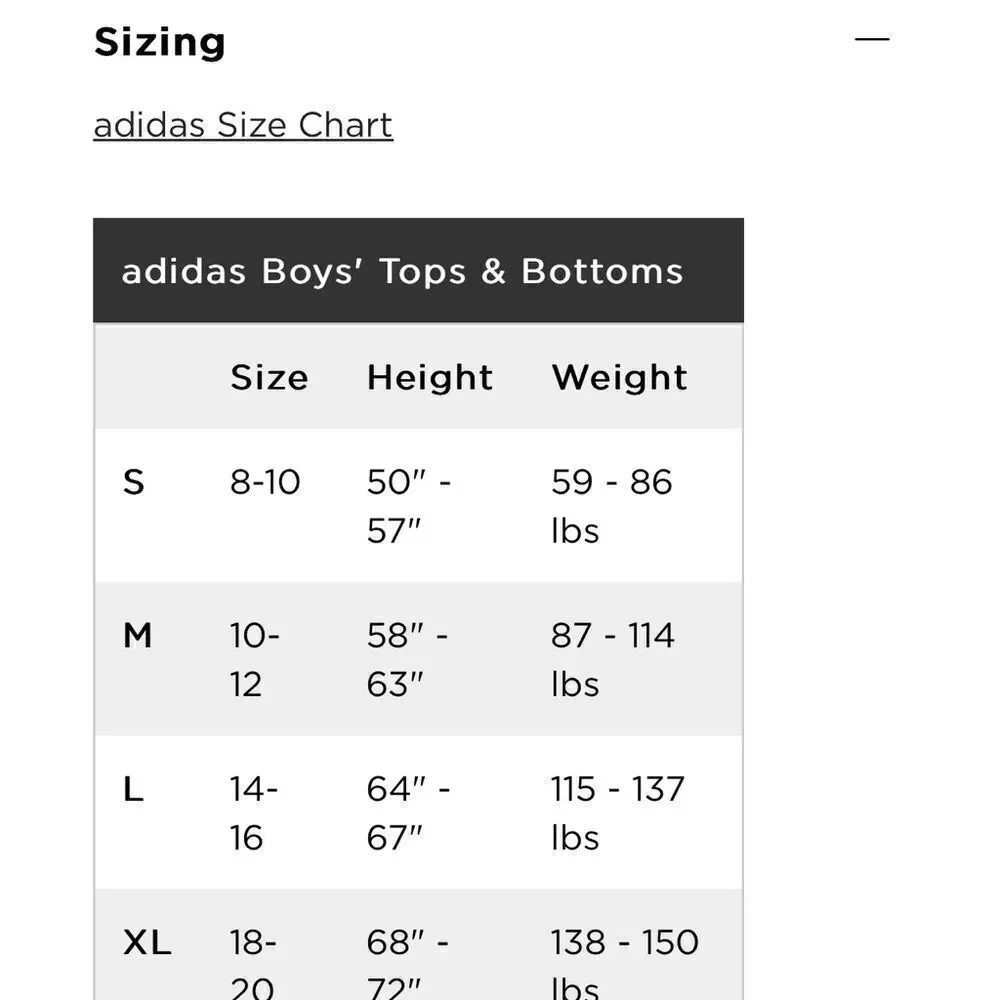 adidas Boys Outline Badge of Sport Hooded Tee - Size Small (8)